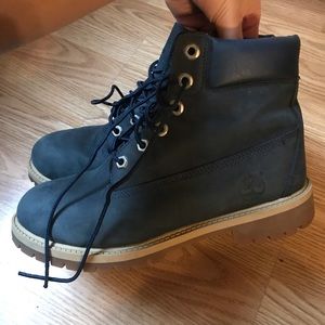 Navy Blue Timberland Boots